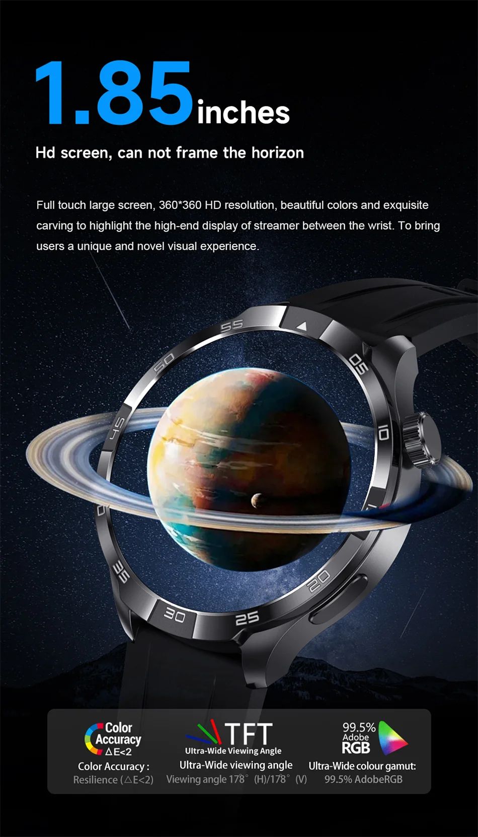 2026 Smart Watch Men AMOLED Always display NFC Bluetooth Call GPS trajectory Waterproof Health Sport Smartwatch Men Custom dial