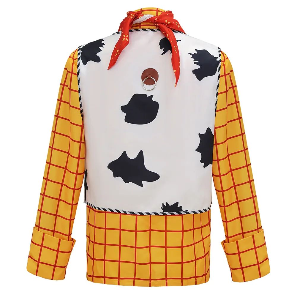 Movie Story Woody Cosplay Costume Story Halloween Woody Tracy cosplay Shirt Vest Bandana Sheriff role-playing costume