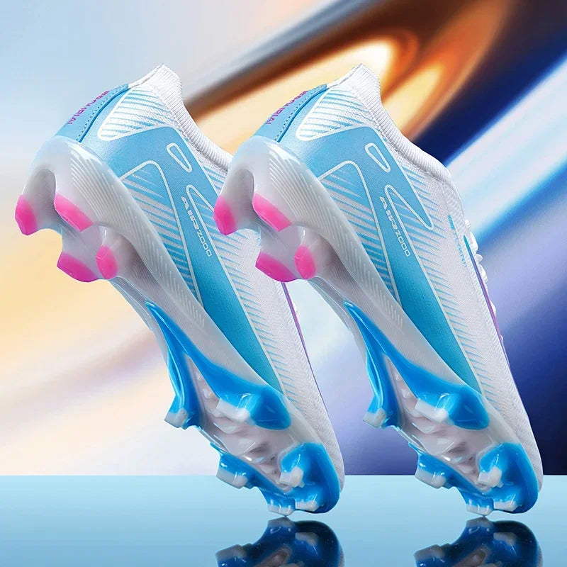 New Men Football Boots Cleats Grass Adult Soccer Shoes Ankle Sport Training Outdoor Ultralight Non-Slip Futsal Comfortable