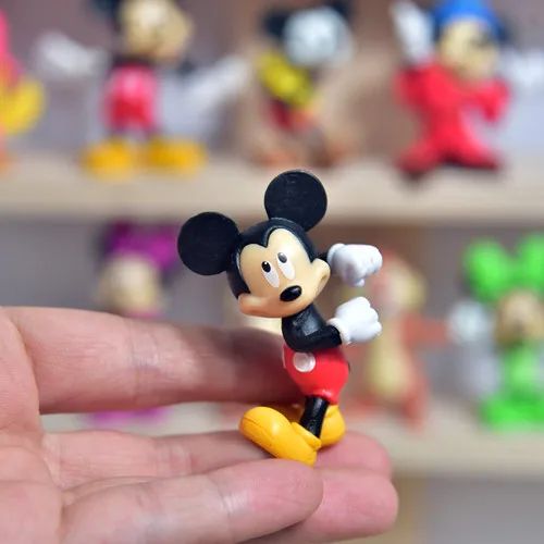 Disney Steamboat Willie Mickey Mouse Anime Figure Model Toys Cake Desktop Decoration Collectible Dolls Toys Gifts for Children