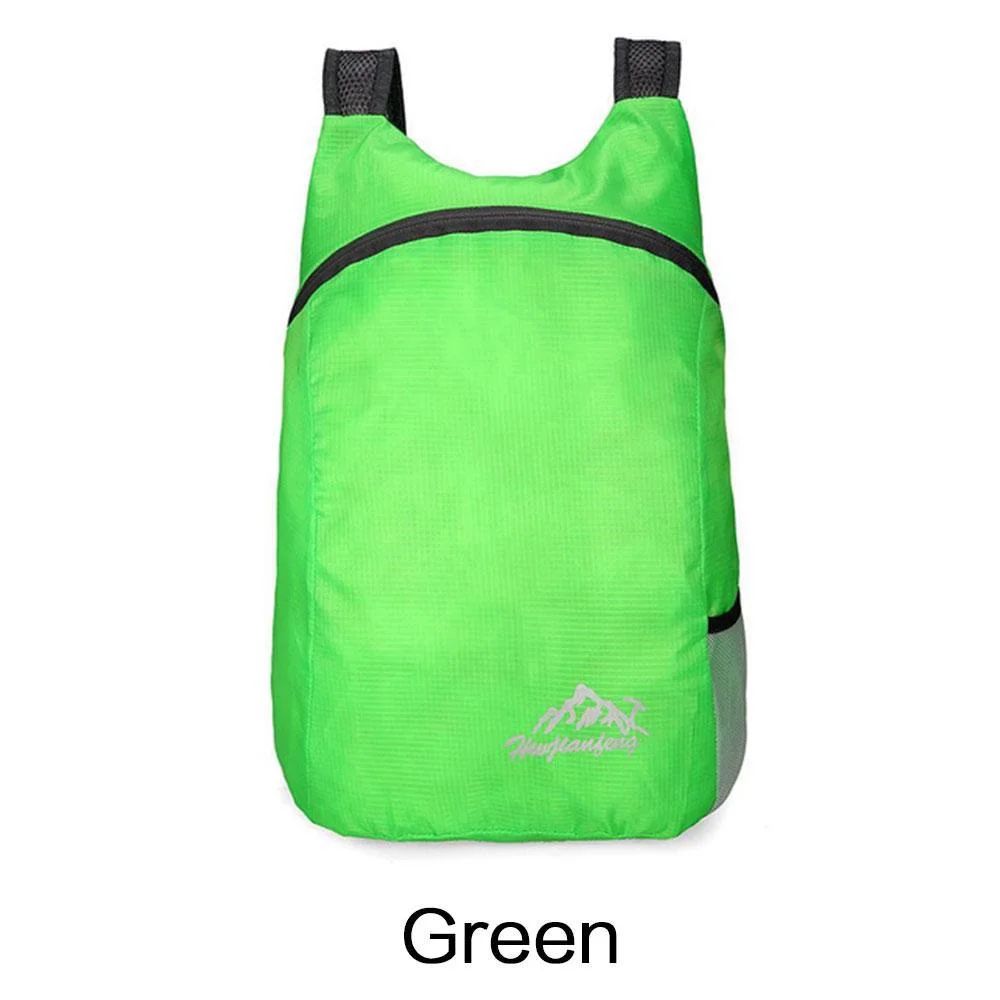 Mochila Esportiva Dobrável Impermeável Ultrafina Portátil Leve para Viagem, Adequada para Camping, Corrida, Fitness