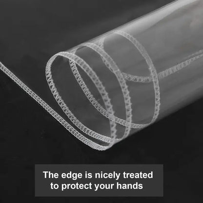 Transparent round plastic tablecloth protective sleeve, waterproof and oil proof PEVA tablecloth