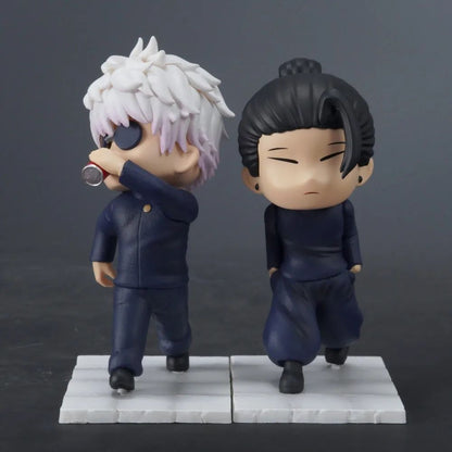 11cm/4.33in Anime Jujutsu Kaisen Boneco Geto Suguru Gojo Satoru Action Figures Estátua PVC Modelo Colecionável Brinquedos Presentes