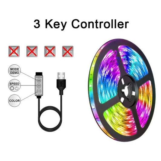 RGB Led Strip Lights 1m-30m Music Sync APP Control Led Lights Flexible Ribbon Luces Led Tape for Room Party Decor TV Backlight