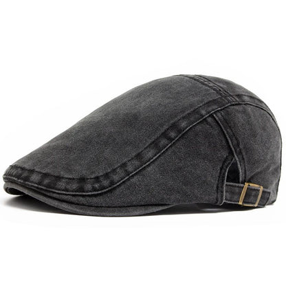 New Vintage Cotton Beret Men Women Fashion Flat Visor Cap Casual Autumn Berets Retro Newsboy Hat Summer Unisex Adjustable