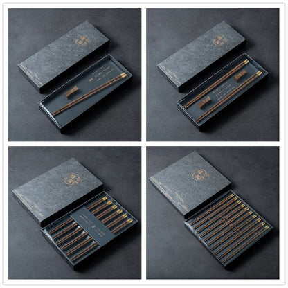 Hashis de Sândalo Vermelho Natural de Alta Qualidade Premium Conjunto de Talheres Utensílios de Mesa Domésticos para Presente Hashis Chineses