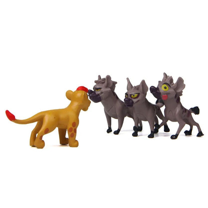 12 Peças/Conjunto Anime Desenho Animado A Guarda do Leão Rei Kion Simba PVC Figuras de Ação de Alta Qualidade Bunga Beshte Fuli Ono Bonecos de Brinquedo