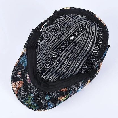 Classic Peaky Blinders Berets Women Vintage Black Embroidery Cotton Caps Men Breathe Artist's Hat Summer Outdoor Hip Hop