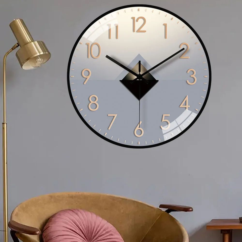 Mute Wall Clock Stereo Digital Scale Wall Clock Modern Minimalist Style Decorative Clock for bedroom study livingroom