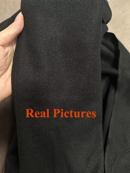 2024 New Winter Lady Lazy Style Baggy Mid-Long Thermal Woolen Coat Female Korean Version Concise Designer Versatile Coat Jackets