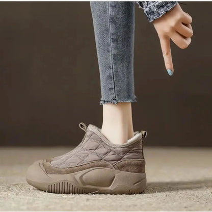 Fur Warm Chelsea Snow Boots Winter Women Casual Shoes  New Short Plush Ankle Boots Flats Sport Short Boots Ladie Botas Mujer