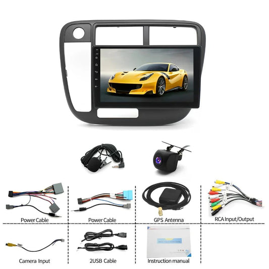 2G+32G Fit for Honda Civic 1996-2001 with For Carplay&Android 9Inch Android 13 Car Stereo GPS Navi Radio WiFi B Fit For Carplay