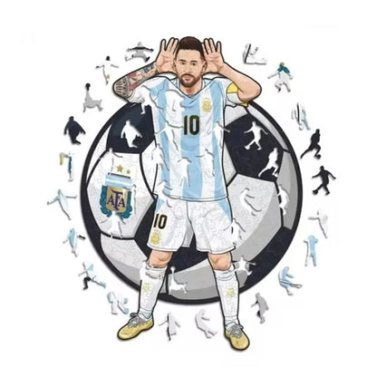 irregular Football Star Wooden Jigsaw Sports Stars Puzzle for Kids Adults Educational Fabulous Gift 300 Pcs DIY Puzzle Toys