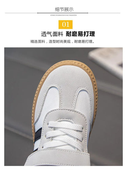 Lightweight Kids Skate Shoes 2025 New Spring Boys Non-slip Sports Footwear Breathable Training Running Fashion Sneakers