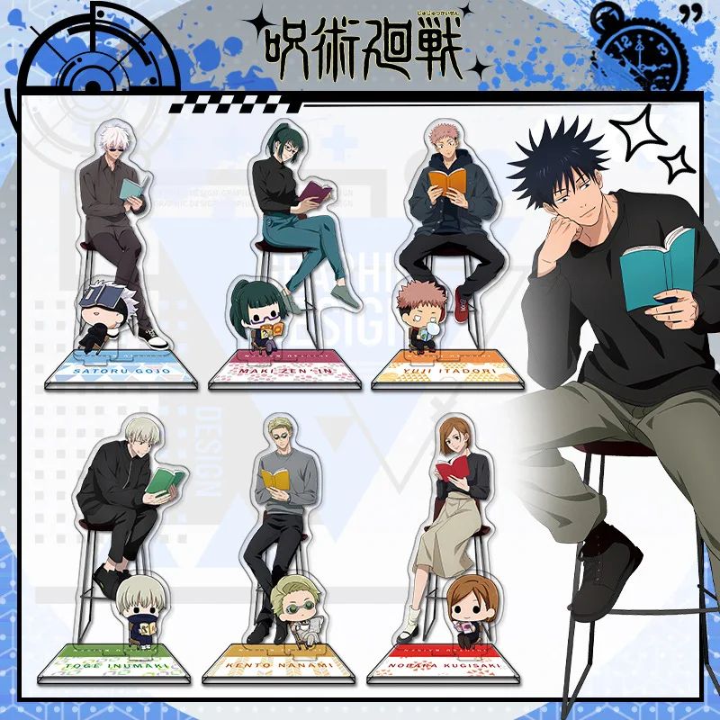 Anime Jujutsu Kaisen Acrylic Stand Gojo Satoru Figures Miniatures Manga Figurines Garage Kits Model Toys GK Ornaments Decoration