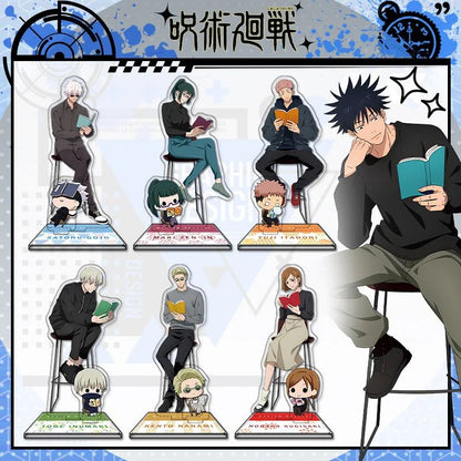 Anime Jujutsu Kaisen Acrylic Stand Gojo Satoru Figures Miniatures Manga Figurines Garage Kits Model Toys GK Ornaments Decoration