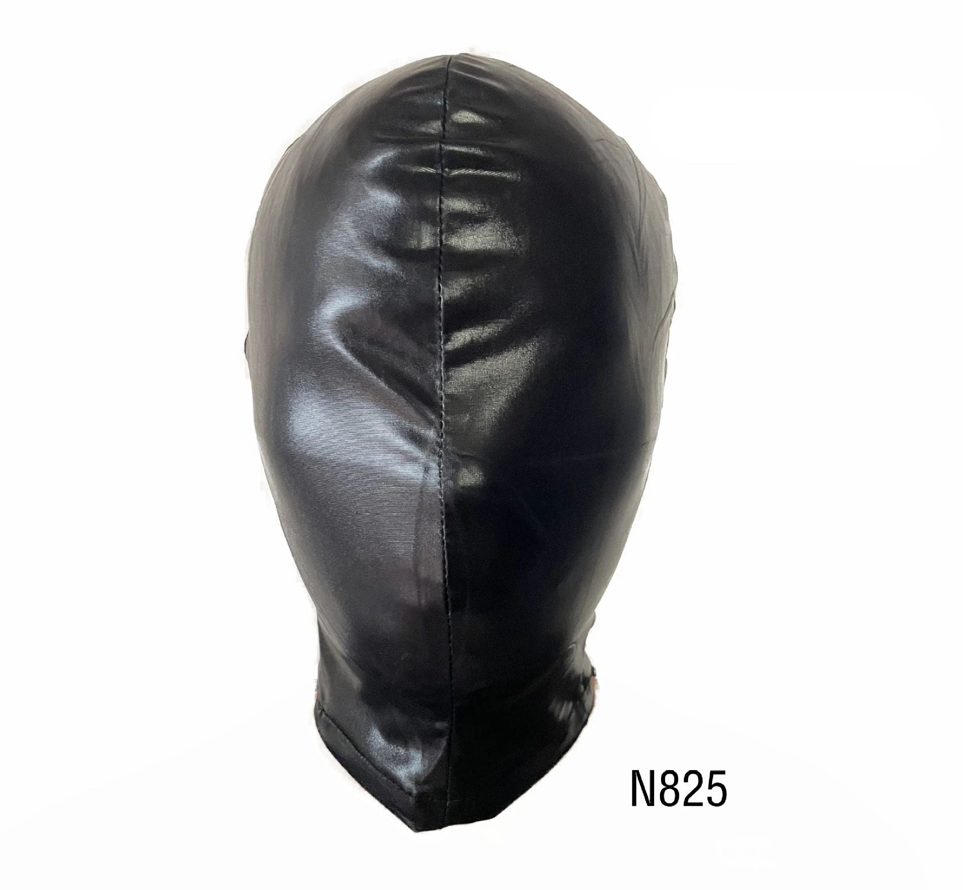 Women Mens Latex Face Mask Bronzing Cloth Open Mouth and Eye Glued Head Cover Couples Adult Face Mask Hood for Role Play Costume