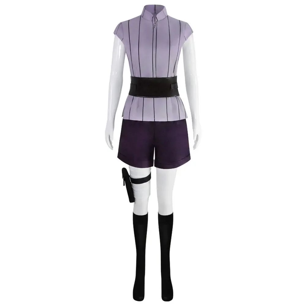 Hyuga Hinata Cosplay Costume Wig Women Outfits Halloween Carnival Party Suit Hyuuga Ninja Cosplayer Purple Long Cute Wig
