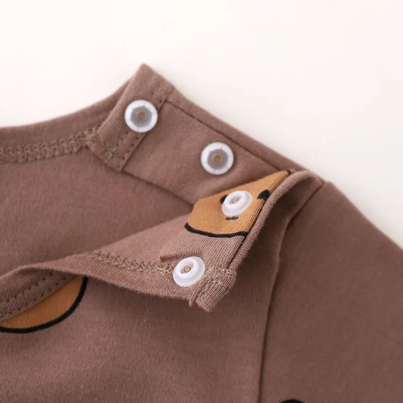 0-3T Baby Cotton Top Pant Suit Newborn Kid Boys Girls Clothes Set Long Sleeve Pj Set Cute Sweet Sleepwear Pajamas Set Outfit