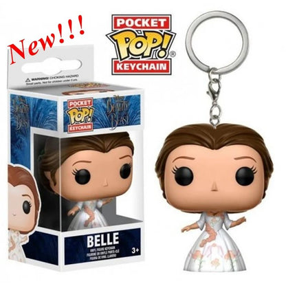 41 modelos Chegada Nova Chaveiros FUNKO POP Chaveiro Yoda Leia Boba Feit Minnie Katy batman Spidey Bruxa Mirio Bonecos de Ação