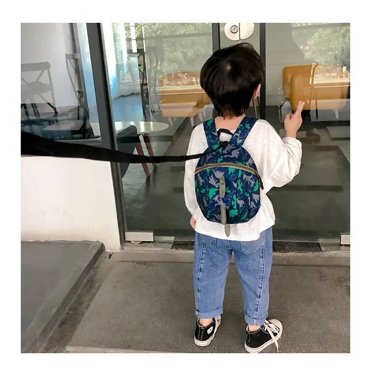 Cute Dinosaur Baby Safety Harness Backpack Toddler Anti-lost Bag Children comfortable Schoolbag toddler anti lost wrist link