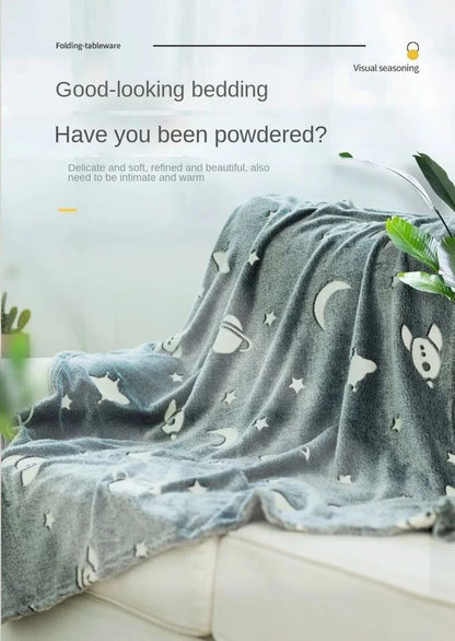 Kawaii Sanrios Fleece Blanket for Living Room Decorative Sofa Blankets Home Bedroom Decoration Bedspread on the Bed Throw Winter