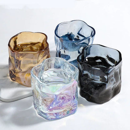 Copo de uísque cinza-fumaça 190ml, copo Old Fashioned de base pesada, conjunto de presente para bar, caneca de cerveja de cristal, direto da fábrica