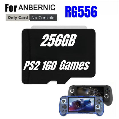 PARA ANBERNIC RG556 Console Portátil Cartão de Memória Cartão SD Cartão TF 61000 Jogos 128G 512G 256G PSP PS2 Micro SD Jogos PSP