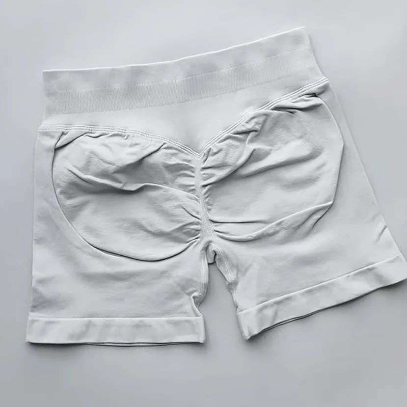 Gym Summer Women's Yoga Exercise Shorts Seamless High Waist Hip Tight Solid Color Shorts Yoga Exercise leggings