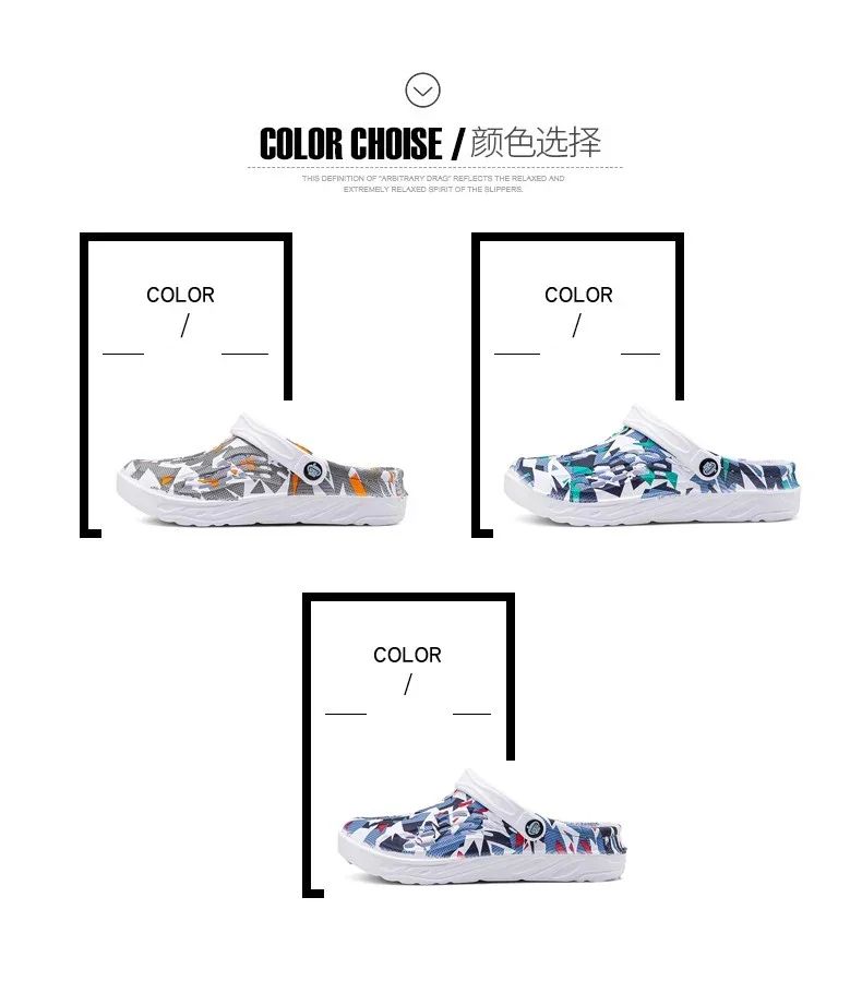 2025 New Fashion Sandals Men Clog Sandals Comfortable Breathable Beach Sandals Men Women Clogs Slippers Soft Bottom Men Shoes