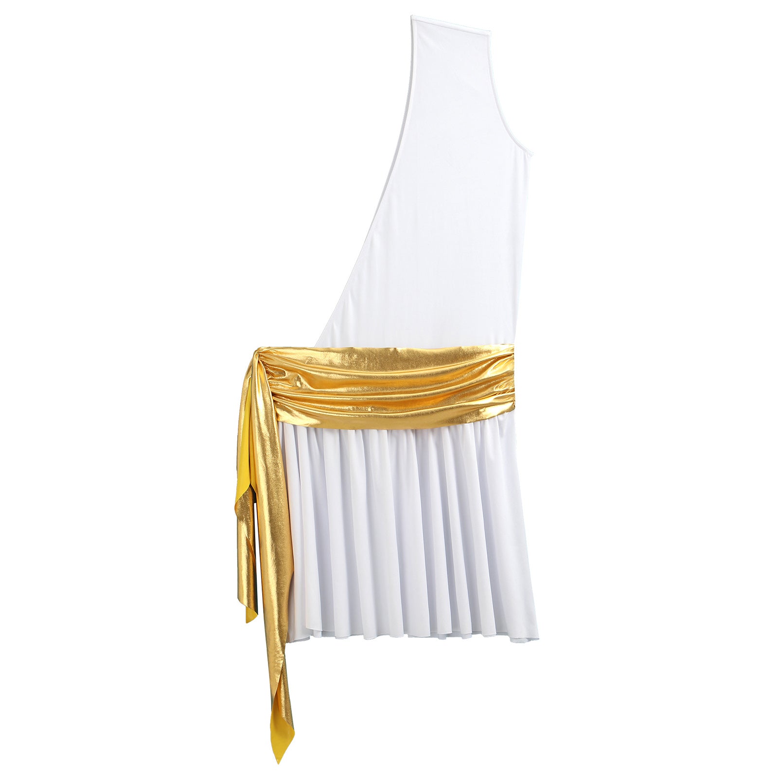 Mens Ancient Greek God Toga Gladiator Costume Roman Emperor One Shoulder Sleeveless Robe Halloween Medieval Warrior Dress Up