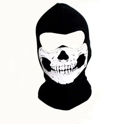Halloween new mask Black Mask Balaclava Beanies Hats Men Ghost Skull Full Face Warmly Mask Hood Beanie Ggorros Hombre Casquette