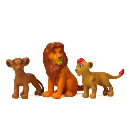 12 Peças/Conjunto Anime Desenho Animado A Guarda do Leão Rei Kion Simba PVC Figuras de Ação de Alta Qualidade Bunga Beshte Fuli Ono Bonecos de Brinquedo