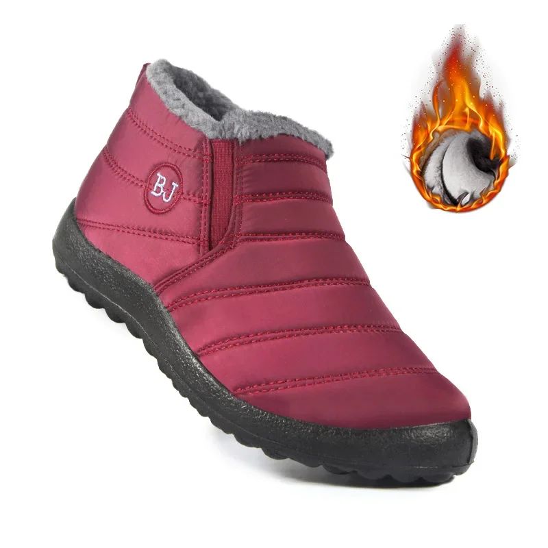 Botas Masculinas de Neve para Área Externa Sapatos Masculinos Botas de Inverno Masculinas Botas de Caminhada Cano Curto Botas Impermeáveis Masculinas Sapatos de Trabalho Calçados