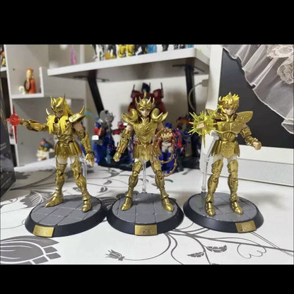 Kit de Bonecos Articulados Saint Seiya Blk Blokees Originais - Touro Pégaso Sagitário Brinquedos de Anime Colecionáveis Montados Presente de Aniversário