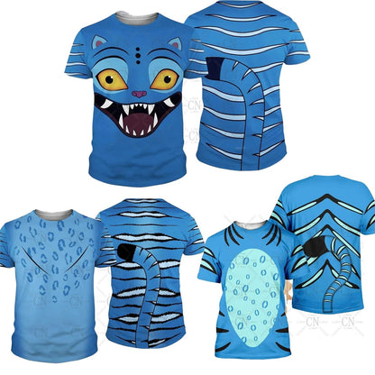 Kpop Demon Hunters Derpy Tiger 3D Printed T-Shirt Kids Casual Cosplay Quick Dry Sportswear Adult Graphic T-Shirts