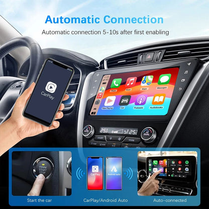 Adaptador Sem Fio Carplay Android Auto para Toyota Mazda Nissan Camry Suzuki Subaru Citroen Audi Mercedes Kia Ford Opel Spotify BT