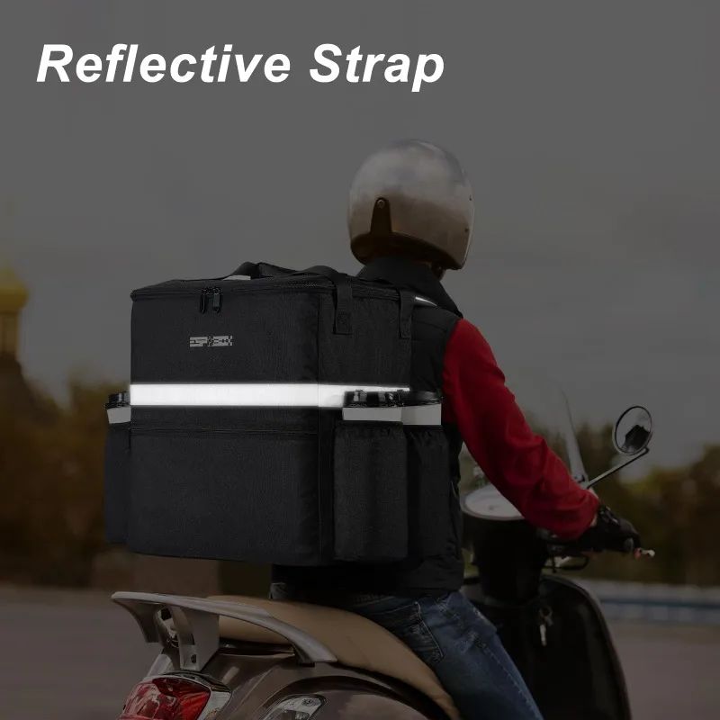 Large Capacity Thermal Bag Waterproof Insulated Picnic Lunch Container Outdoor Travel Camping Delivery Backpack Food Storage Bag