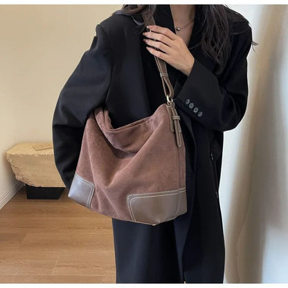 Shoulder Bags Trendy Women's Soft PU Shoulder Bags Solid Color Ladies Casual Style Spring Handbag Big Handbags Crossbody Bags