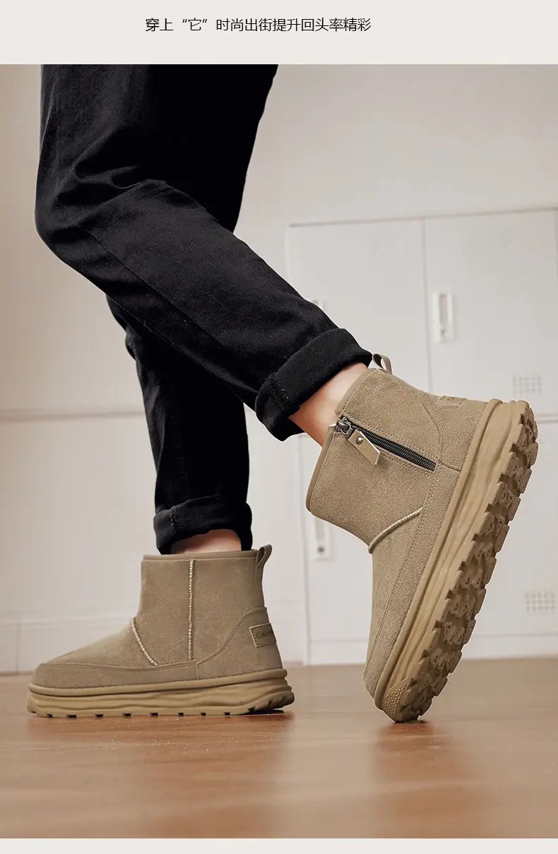 2025Mens Shooes Snow Boots Offer Men Motorcycle Boot Men's Winter Shoes Safety Work Shoes Military Man Tactical Boots Ankle High