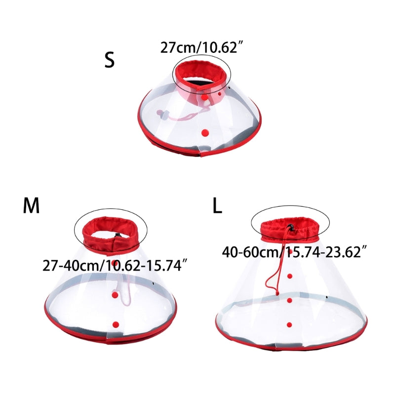 Máscara de Resgate para Cães com Cordão Ajustável, Máscara de Anestesia Transparente para Cães, Antimosca, Material de Banho e Tosa para Animais de Estimação