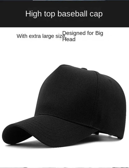 Big Head Plus Size XXL Baseball Cap Men Women Oversize High Crown Adjustable Fashion Trucker 56-60cm 61-65cm Hats
