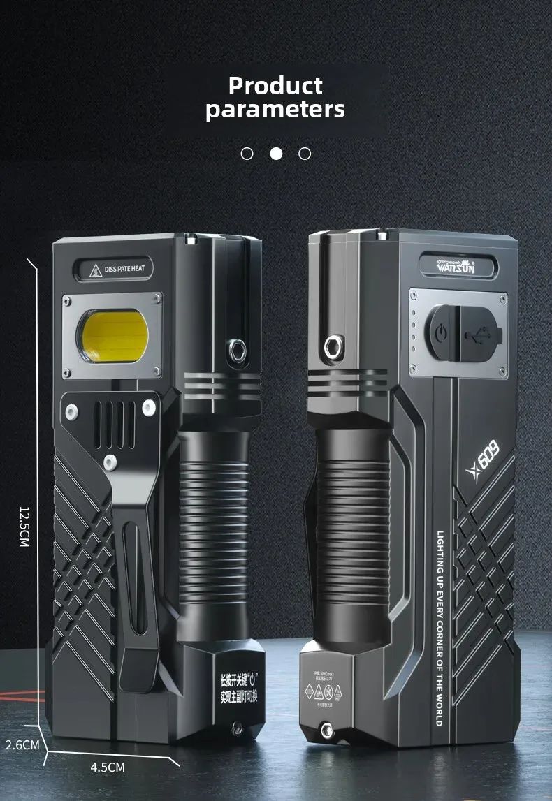 6000MAH 3000Lm Most Powerful LED Flashlight Rechargeable Torch Light Flashlight Tactical Lantern Long Shot Hand Lamp For Camping