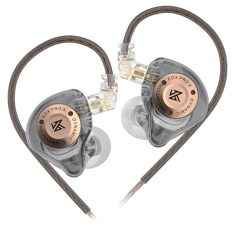 Fone de Ouvido Dinâmico KZ EDX PRO X HIFI com Graves para Música Fone de Ouvido Esportivo com Cancelamento de Ruído KZ EDXPROX ZSTX ZSN PRO ZAS EDA ZVX