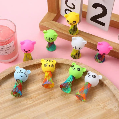 Creative Animal Jumping Doll Toys Cartoon Multicolor Bouncing Elf Christmas Gift Kids Birthday Party Favors Toys School Prizes