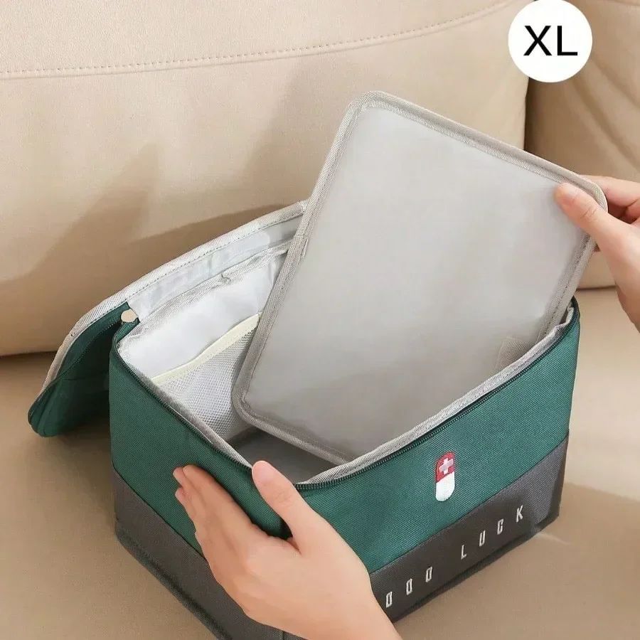 Medical Bag Portable Travel First Aid Kit Waterproof Large Capacity Medicine Storage Organizer Emergency Bag Camping