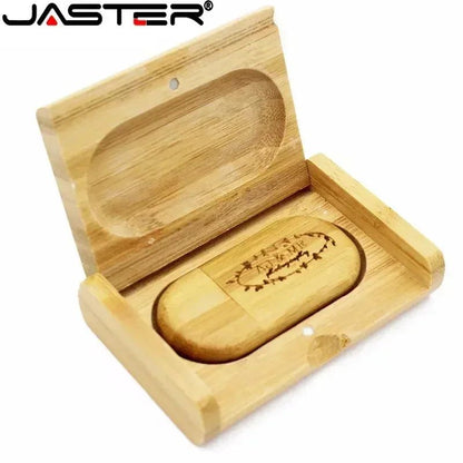 JASTER (1 PCS Free LOGO) Wooden/Bamboo USB  Flash Drive 2.0 Pendrive 4gb 8gb 16gb 32gb 64gb 128gb Memory Stick Photography Gifts