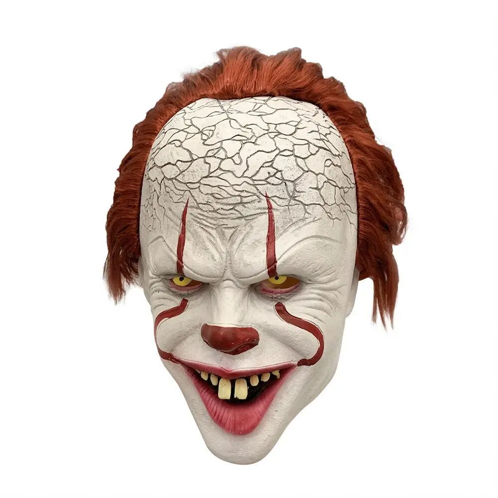 Horror  Mask Cosplay Scary Creepy Evil Demon Killers Latex Helmet Halloween Carnival Party Costume Props