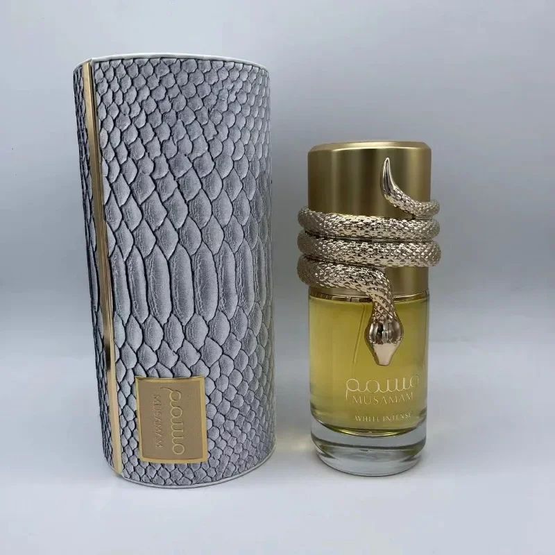 100ml Luxury Arabian Perfume Duo Unisex White & Gold Scents with Rich Oud Amberwood Coconut & Oriental Floral Notes Gifts