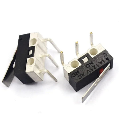 20PCS Mini Micro Limit Switch C NO NC 3 Pins PCB Terminals SPDT 1A 125V Roller Arc Lever Snap Action Push Micro Mouse Switches